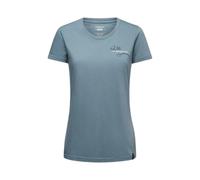 La Sportiva CLIMB FLOWER T-SHIRT Women ZACT199 Limestone/Night Sky Bleu S