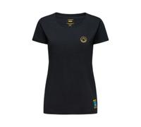La Sportiva CLIMBING ON THE MOON T-Shirt Women ZACT158 Black/Yellow Noir S