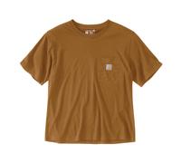 T-shirt Femme Léger Manches Courtes Crewneck Marron - BRN - CARHARTT - 106122 44/46 (L)