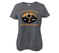 T-Shirt Femme Licensed Yellowstone Dutton Ranch Montana Est. 1883 Tailles S-XXL