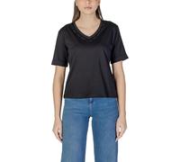 T-shirt femme Liu Jo col V Noir : Taille - XS Taille : XS