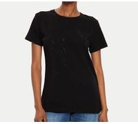 T-Shirt Femme Manches Courtes ARMANI AX Col Rond Logo Mode AX 6DYT53 1200 Noir