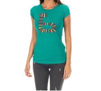 T-shirt femme manches courtes col rond ADM0083-Vert XS