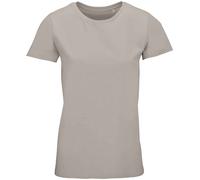 T-Shirt Femme Manches Courtes Col Roulé SOLS Crusader Coton Biologique