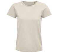 T-Shirt Femme Manches Courtes Col Roulé SOLS Crusader Coton Biologique