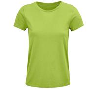 T-Shirt Femme Manches Courtes Col Roulé SOLS Crusader Coton Biologique