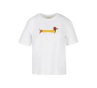 Merchcode T-shirt femme 'Christmas Dog' MP0009150 manches courtes blanc Taille M