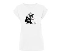 T-shirt femme Merchcode Flower Blanc L