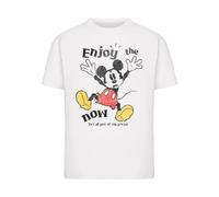 T-shirt femme Merchcode Mickey Mouse Enjoy The Now Blanc M