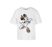 Merchcode Minnie Mouse Leo Short Sleeve T-shirt Blanc 3XL Femme