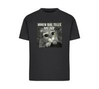 T-shirt femme Merchcode Shrek When Bae tells me no Noir XL