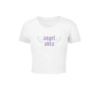 T-shirt femme Miss Tee Angel Aura Blanc L