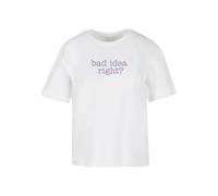 T-shirt femme Miss Tee Bad Idea Blanc XL