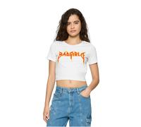 T-shirt femme Miss Tee Badgirls Blanc M