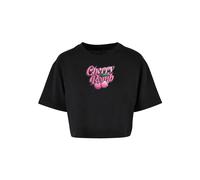 Miss Tee T-shirt oversize 'Cherry Bomb' vert / rose / noir / blanc, Taille 5XL