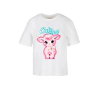 T-shirt femme Miss Tee Cute As Hell Blanc S