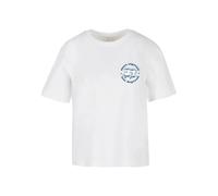 Miss Tee T-shirt 'Daily Espresso' bleu foncé / blanc, Taille 4XL