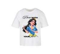 T-shirt femme Miss Tee Done With Your Sh*it Blanc 4XL