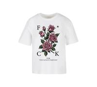 T-shirt femme Miss Tee F*cking Roses Blanc L