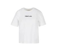 T-shirt femme Miss Tee I Don't Care Blanc L