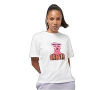 T-shirt femme Miss Tee I Don't Care Blanc M
