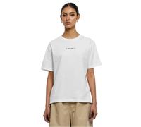 Miss Tee T-Shirt pour Femme « I Don't Give A Tee » - T-Shirt décontracté avec imprimé dans Le Dos - Coupe Droite - en Coton, Blanc., L