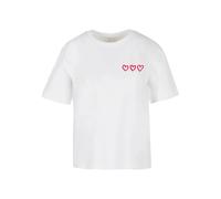 Miss Tee T-shirt Three In A Row rouge/blanc Taille 4XL Femmes