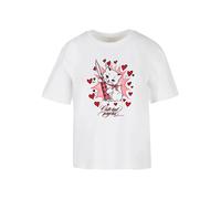 T-shirt femme Miss Tee Psycho Kitty Blanc XL