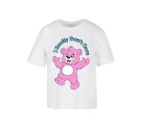 T-shirt femme Miss Tee Really Don't Care Pink Bear Blanc 5XL
