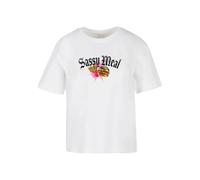 T-shirt femme Miss Tee Sassy Meal Blanc L
