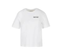 T-shirt femme Miss Tee Take It Easy Flowers Blanc L