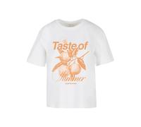 T-shirt femme Miss Tee The Taste Of Summer Blanc M