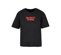 T-shirt femme Miss Tee Too Pretty To Work Noir XS