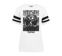 Mister Tee T-shirt manches courtes 2pac Stripe Blanc Taille S Femme