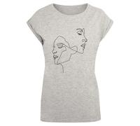 T-shirt femme Mister Tee One Line Gris S
