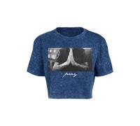 T-shirt femme Mister Tee Pray Bleu L