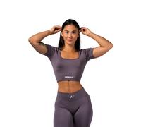 T-shirt femme Nebbia Flow Seamless Shaping Gris L
