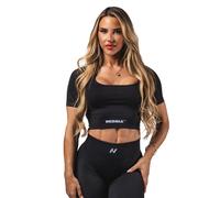 T-shirt femme Nebbia Flow Seamless Shaping Noir M