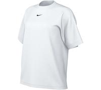 Nike T-shirt Sportswear Essential Femme Blanc/Noir 100% coton biologique L (FR 46-48)