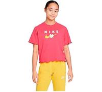 T-Shirt Femme - NIKE - Manga Energy Boxy - Coton - Rose - Manches Courtes
