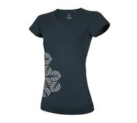 Ocun Leafs Short Sleeve T-shirt Bleu S Femme