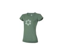 T-shirt femme Ocun Classic T Organic Flower Vert S