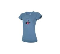 Ocun T-shirt femme Classic T Organic Rainbow Rocket bleu L