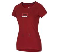 Ocun Raglan Femmes T-shirt L Rouge foncé
