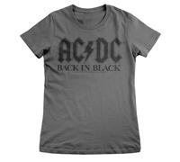 T-Shirt Femme Officiellement Licencié AC/DC - Back In Black