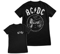 T-Shirt Femme Officiellement Licencié AC/DC - Pour Ceux Qui Sont Prêts À Rocker