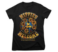 T-Shirt Femme Officiellement Licencié Woodstock - Hippies Bienvenus
