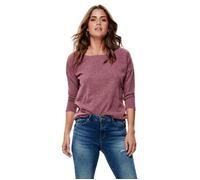 T-Shirt femme - Only - Alba 3/4 - Rose - Manches trois-quart - Col arrondi XS