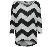 T-shirt femme Only Elcos manches 4/5 Gris M