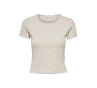 ONLY Onlemma S/S Short Top Noos JRS, Pierre de Pumice-Détails : mélange, XS Femme
